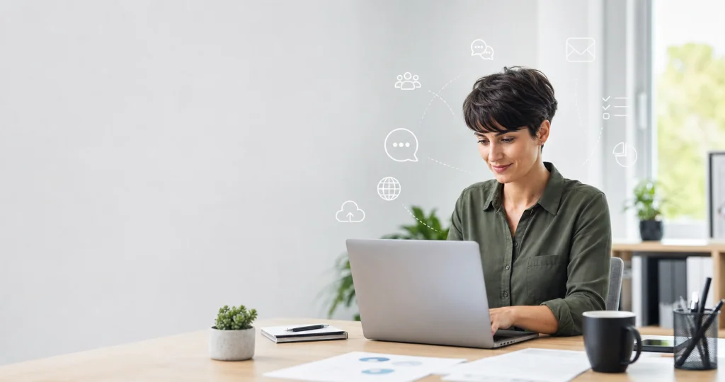 Image réaliste générée avec GPT Image 2 pour illustrer la transformation numérique des petites entreprises