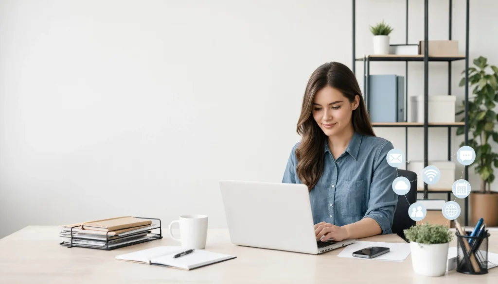Image réaliste générée avec Reve 2.0 pour illustrer la transformation numérique des petites entreprises