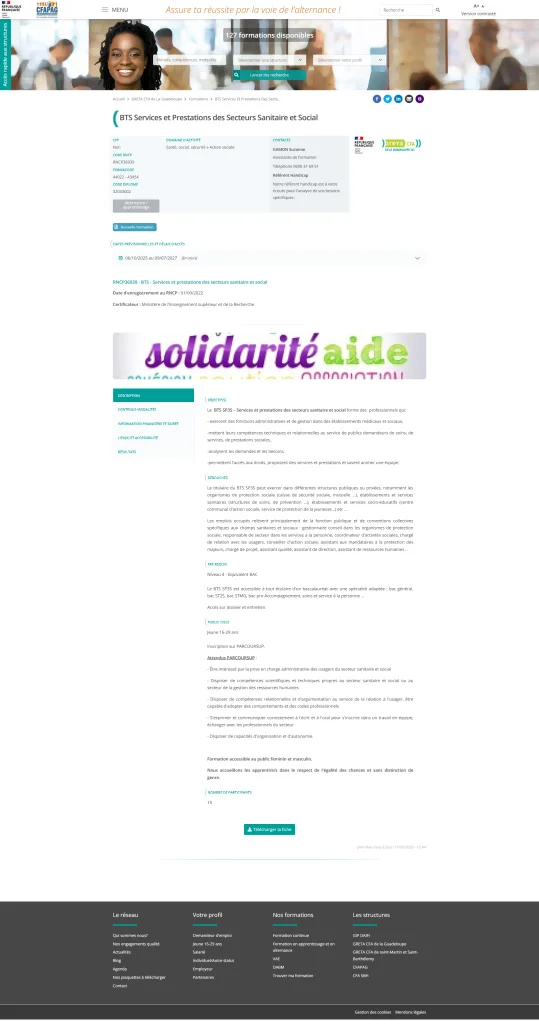 Fiche formation